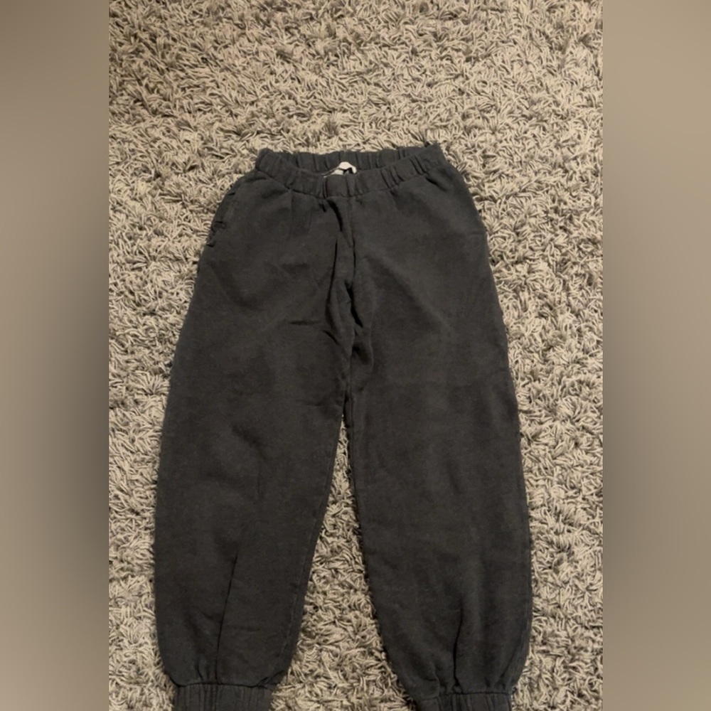 dark grey brandy sweatpants
